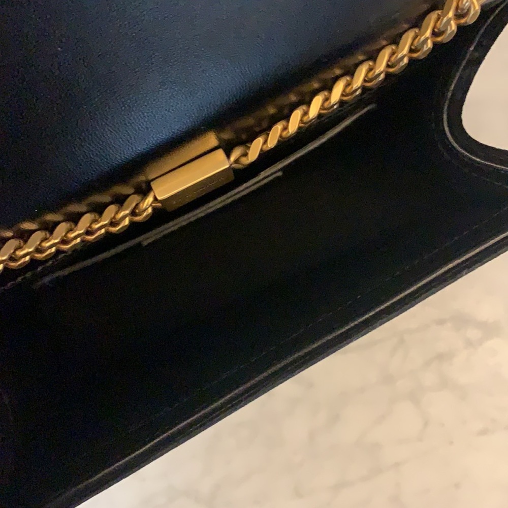 Saint Laurent Kate Monogram Velvet Tassel Bag Black 🖤 - Picture 11 of 11